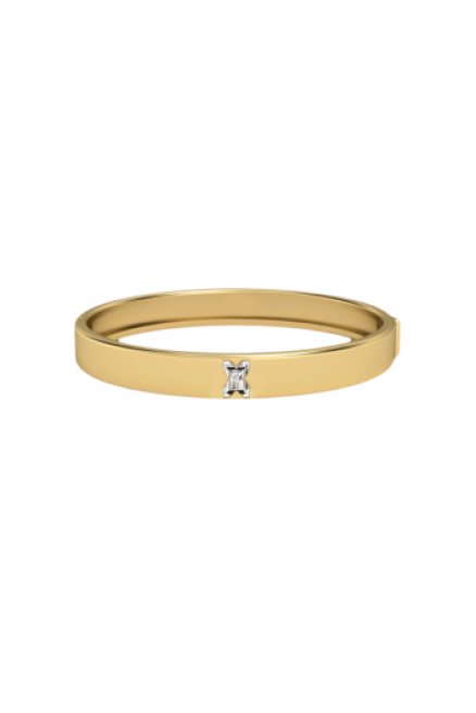 Alphabet Diamond Gold Bangle by MOH on curated-crowd.com