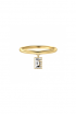 Alphabet Diamond Drop Gold Ring by MOH on curated-crowd.com