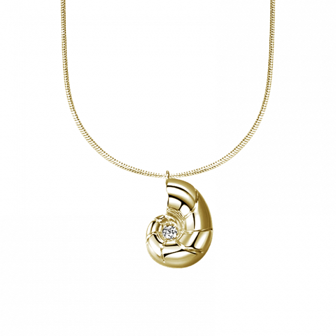 Snail Gold Pendant by Emili on curated-crowd.com