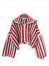 Daria Jacket Burgundy/White by Jessica K on curated-crowd.com