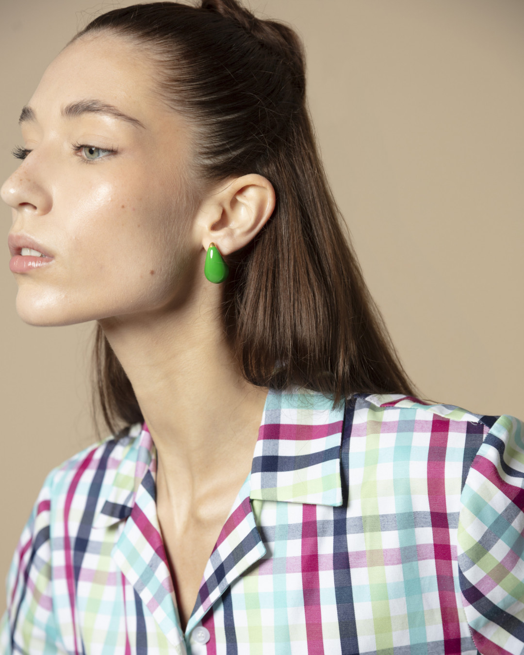 Teardrop Earrings Green by Jessica K on curated-crowd.com
