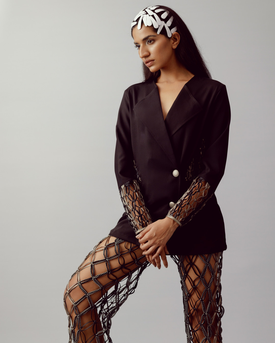 Lydia Blazer by Devina Juneja on curated-crowd.com