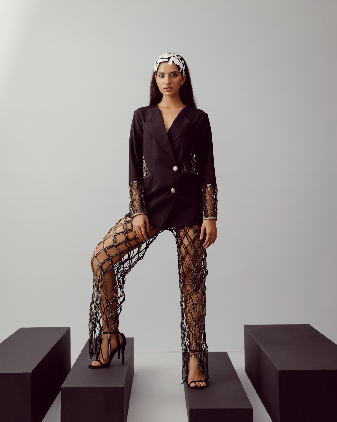 Lydia Blazer by Devina Juneja on curated-crowd.com