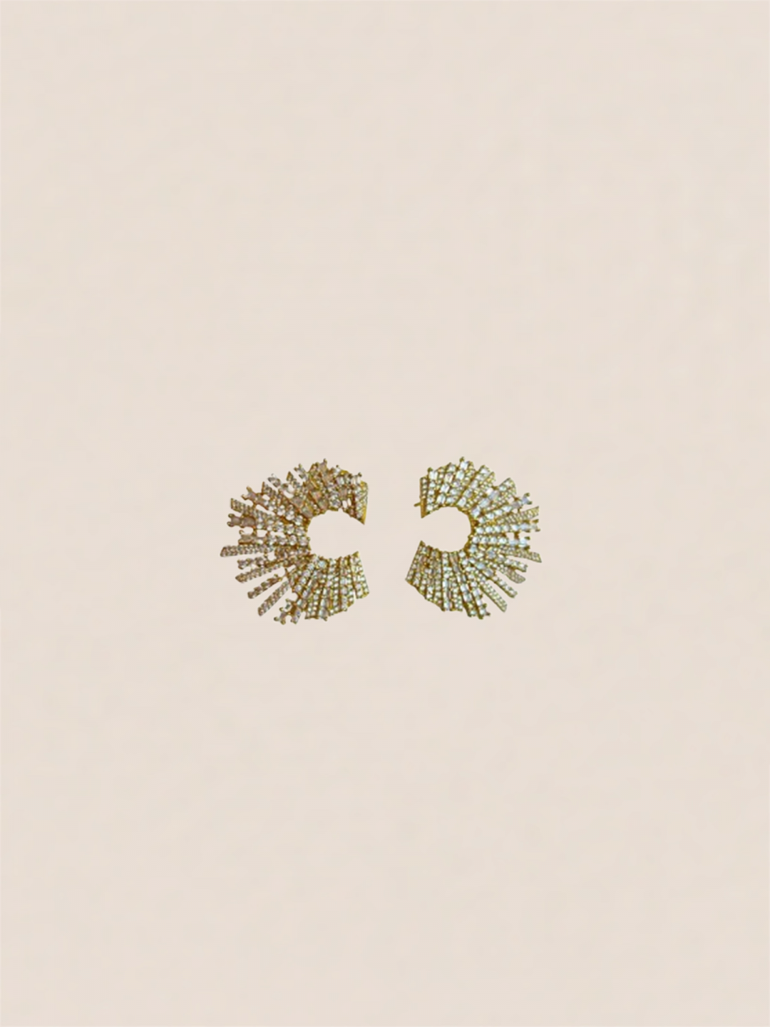 Starstrucks Gold/White Earrings by Curated Crowd Collective on curated-crowd.com