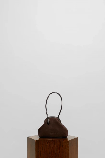 Small Money Bag In Suede by Folklore on curated-crowd.com