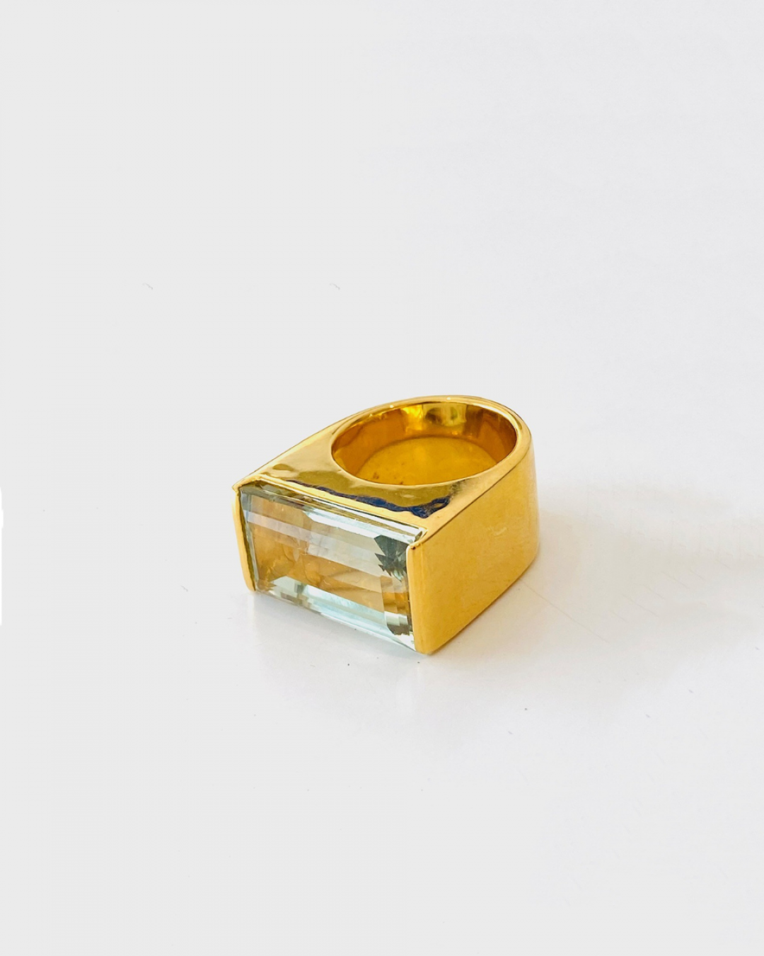 Green Amethyst Set Castillo Ring by Tay Jewellery on curated-crowd.com