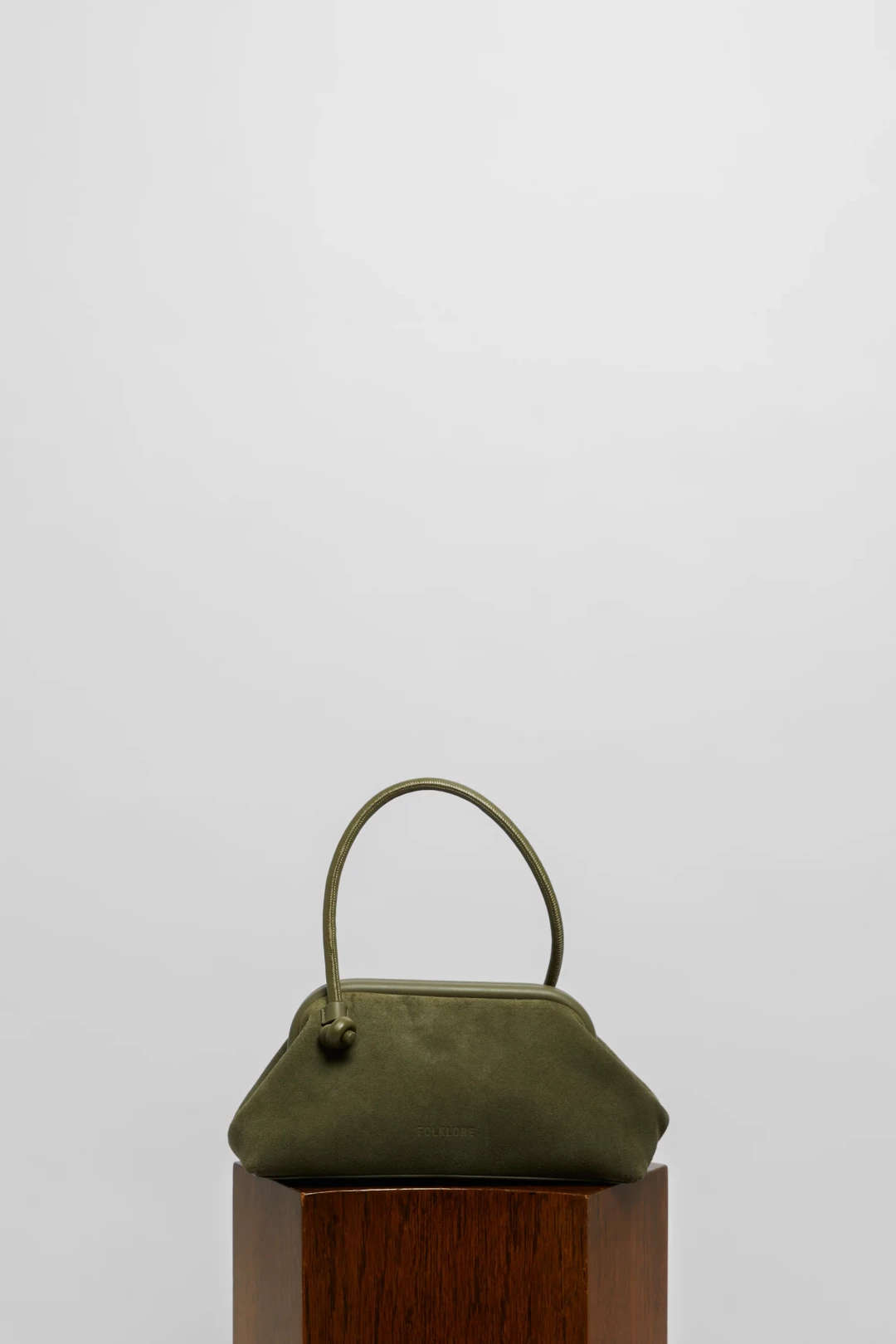 Large Money Bag In Suede by Folklore on curated-crowd.com