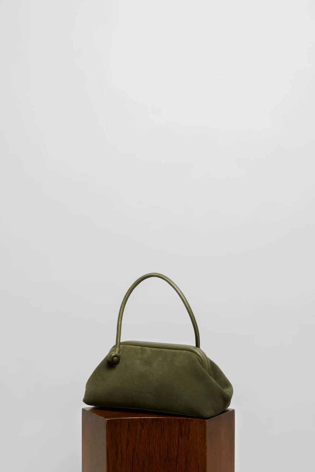 Large Money Bag In Suede by Folklore on curated-crowd.com