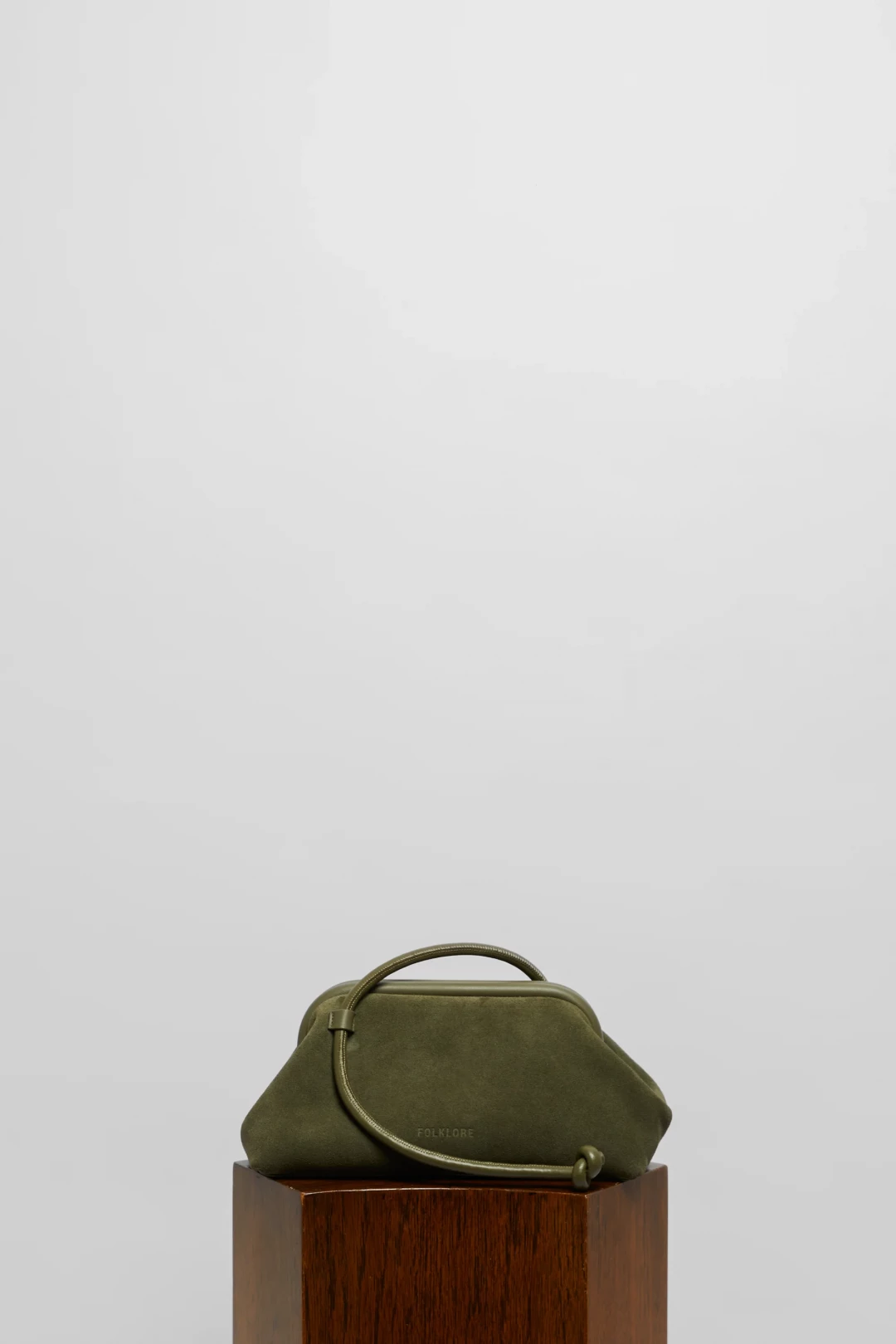 Large Money Bag In Suede by Folklore on curated-crowd.com
