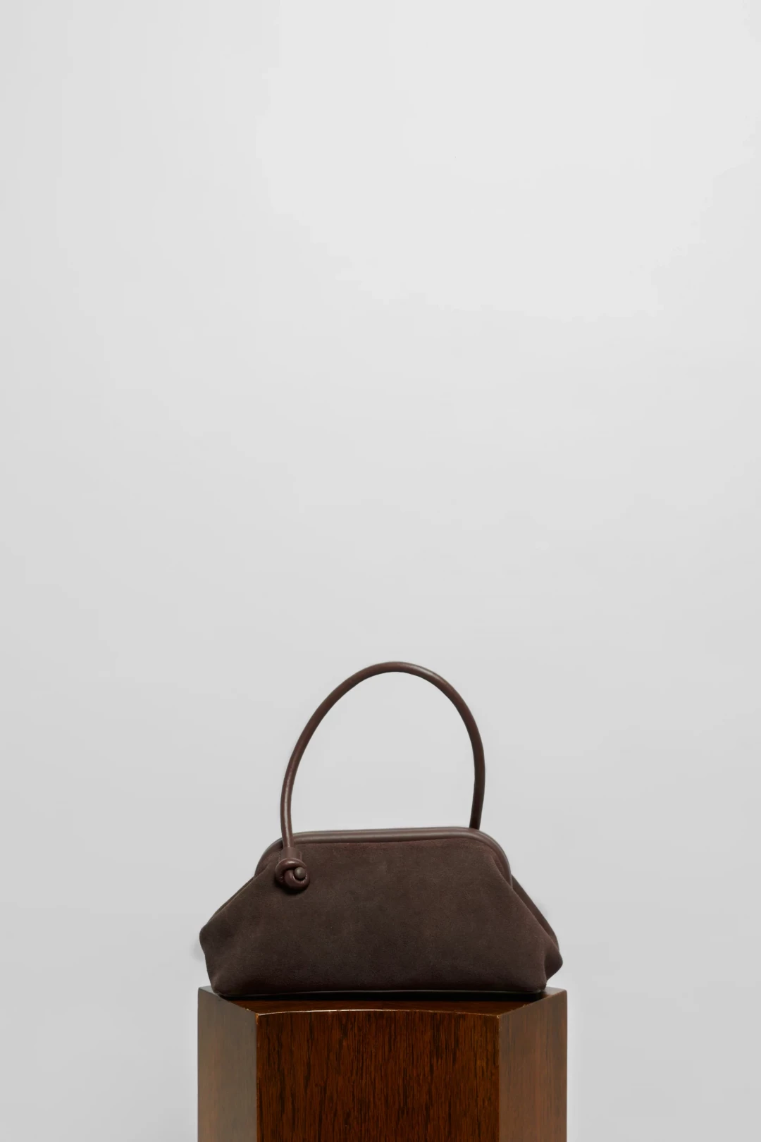 Large Money Bag In Suede by Folklore on curated-crowd.com