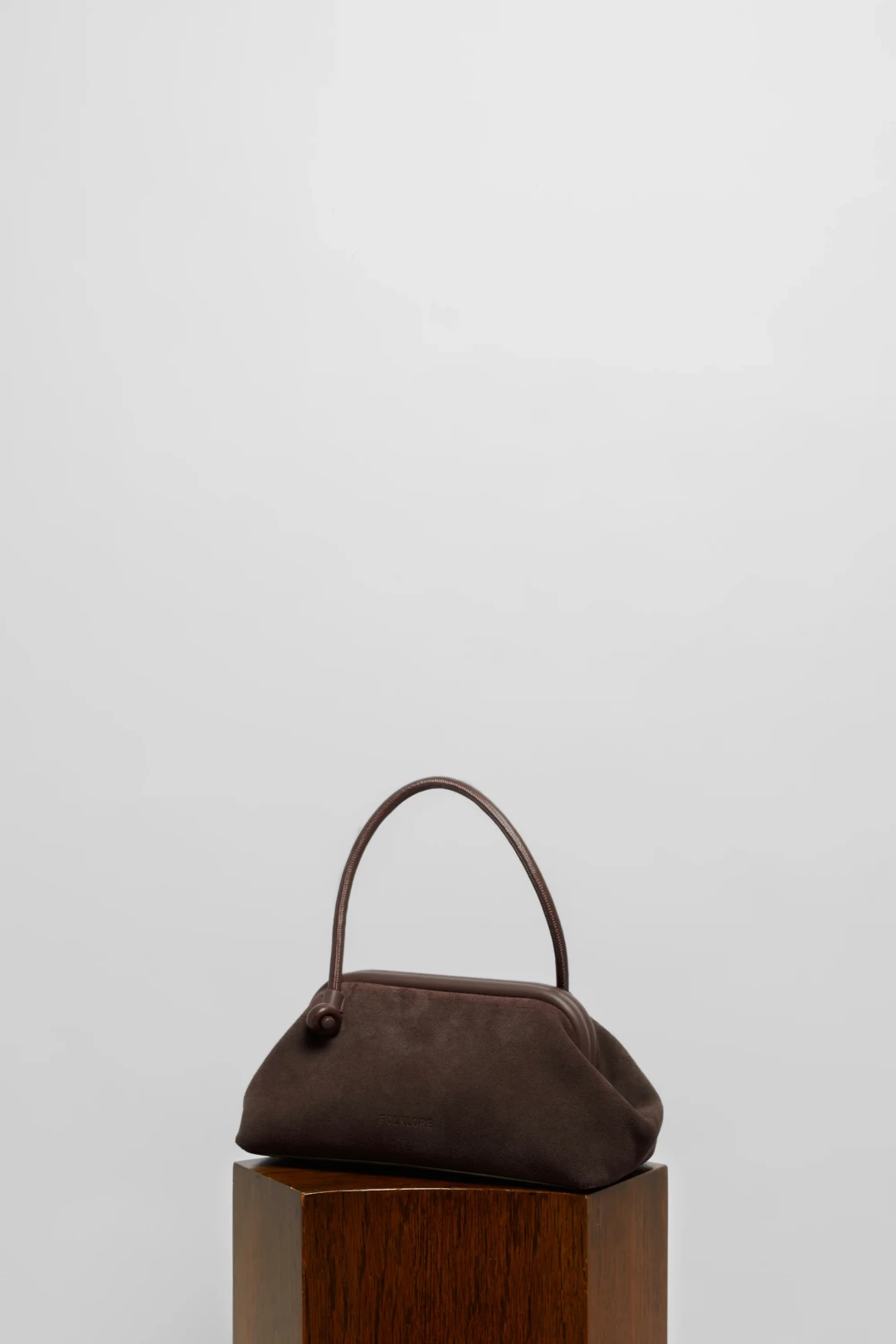 Large Money Bag In Suede by Folklore on curated-crowd.com