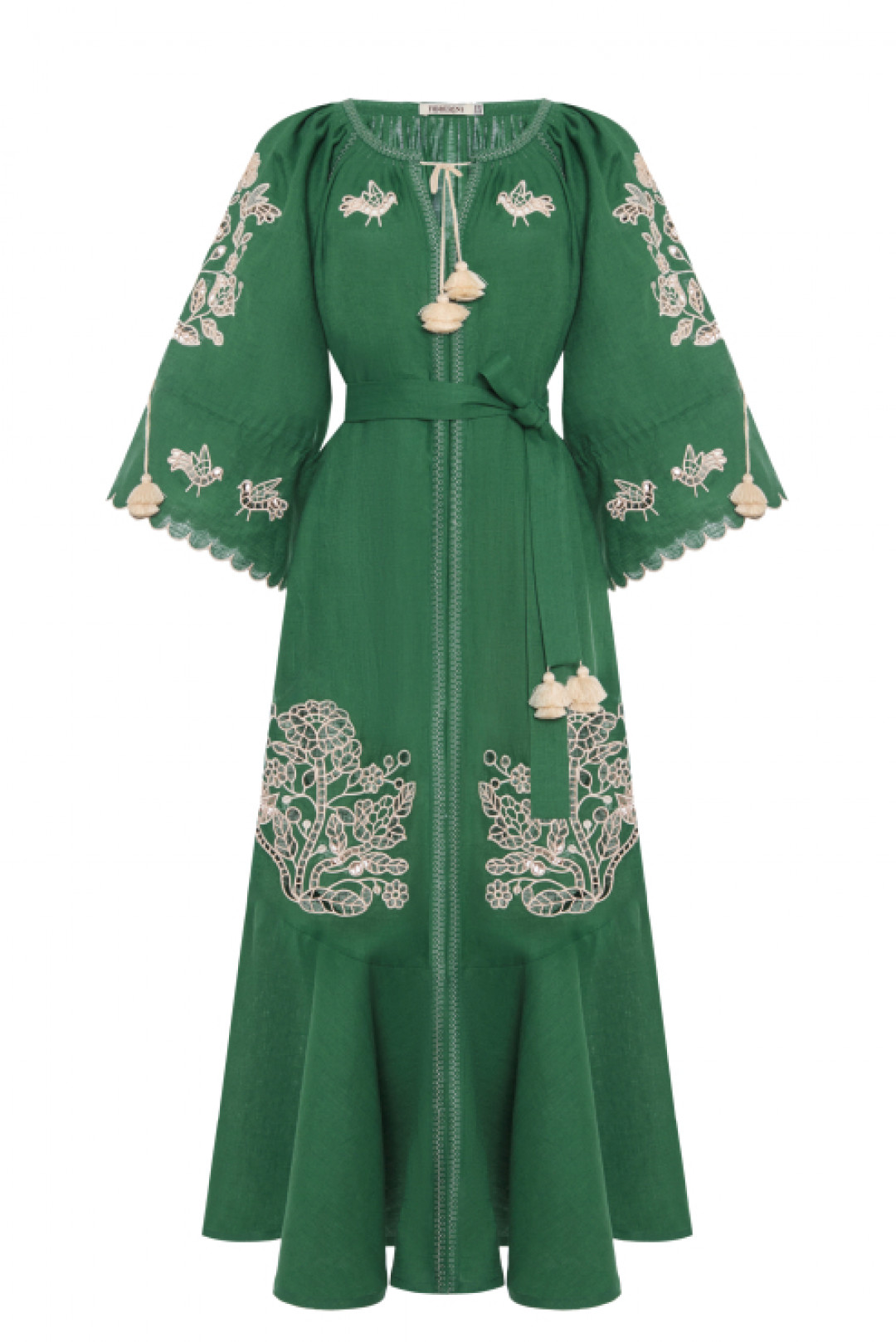 Tree Of Life Green Maxi Dress by FOBERINI on curated-crowd.com