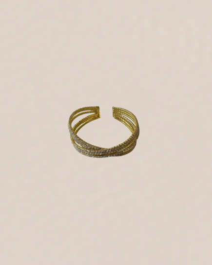 Enigma Bracelet Gold by Curated Crowd Collective on curated-crowd.com
