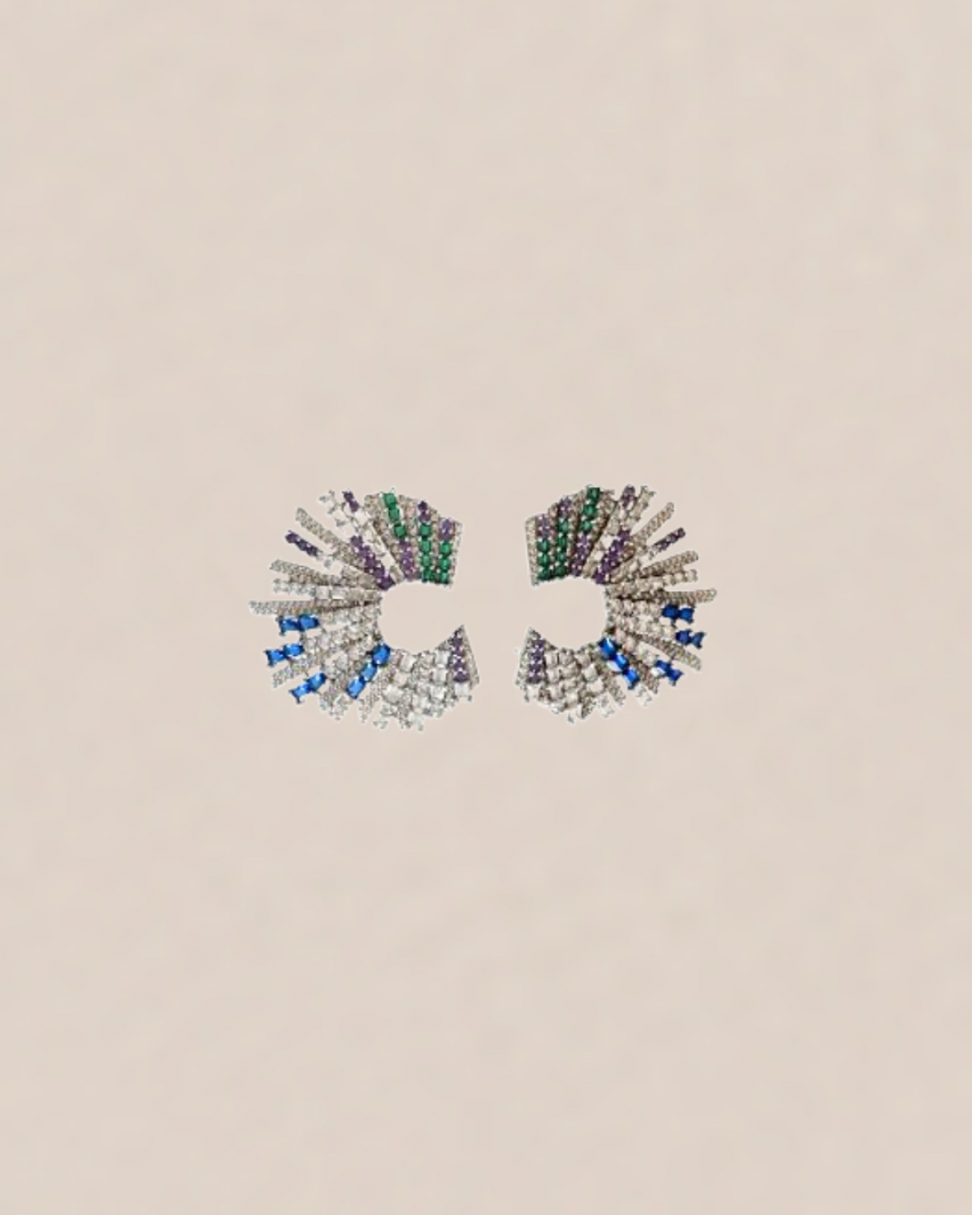 Starstrucks Multi-Colour Earrings by Curated Crowd Collective on curated-crowd.com