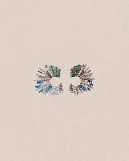 Starstrucks Multi-Colour Earrings by Curated Crowd Collective on curated-crowd.com
