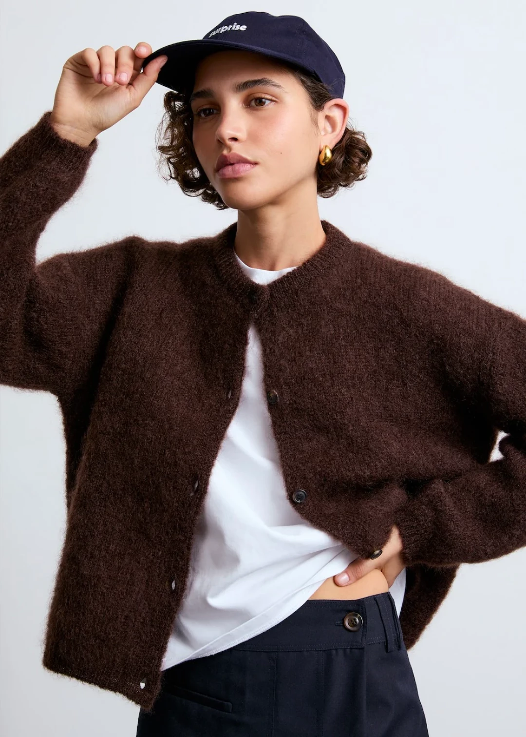 Olivia Mohair Cardigan by Surprise Paris on curated-crowd.com