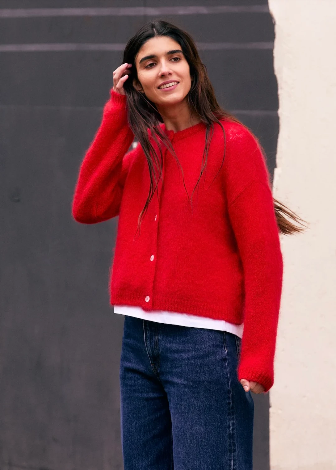 Olivia Mohair Cardigan by Surprise Paris on curated-crowd.com