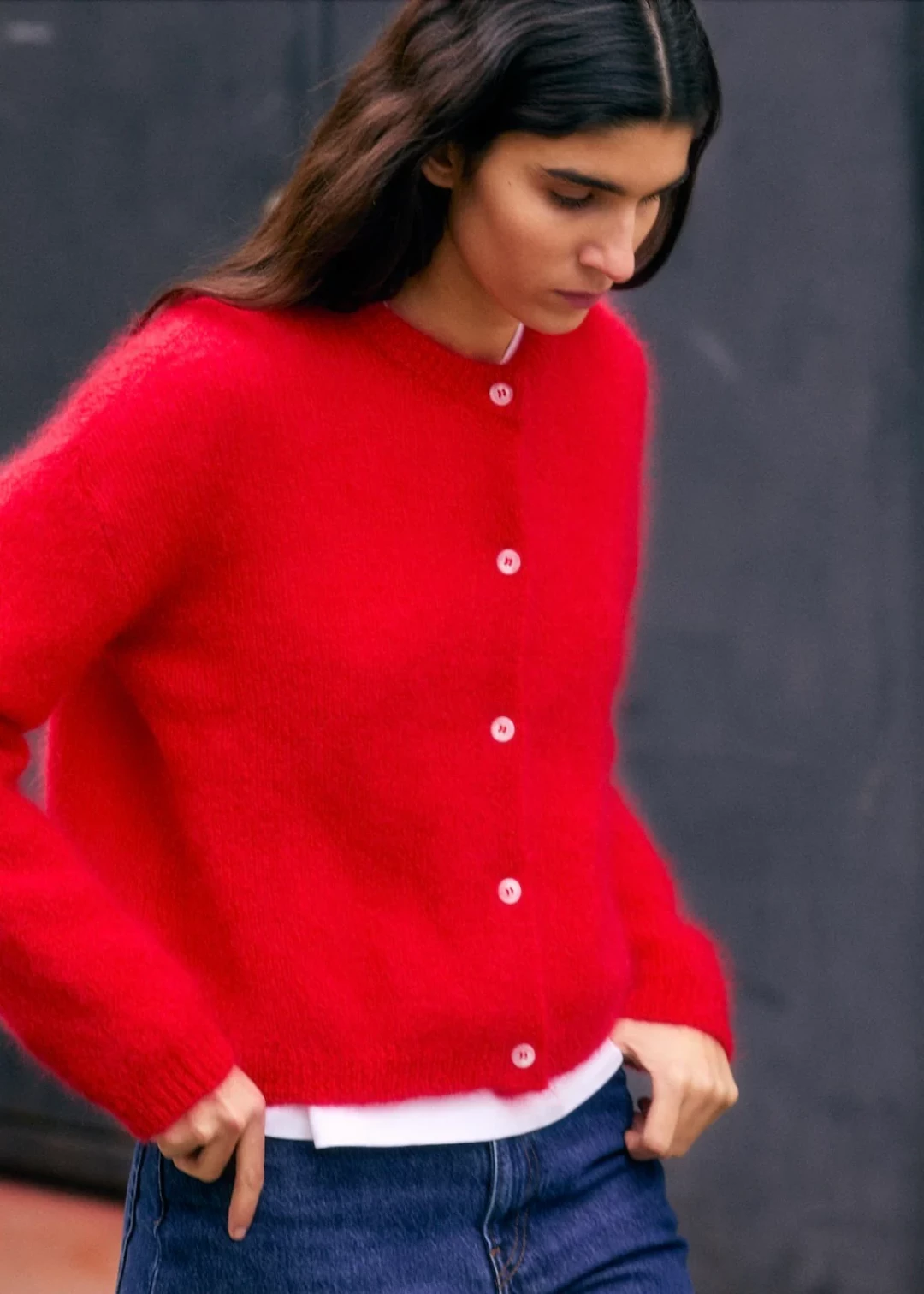 Olivia Mohair Cardigan by Surprise Paris on curated-crowd.com