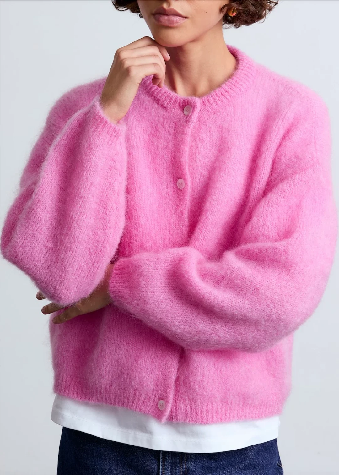 Olivia Mohair Cardigan by Surprise Paris on curated-crowd.com