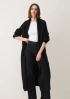 Ribbed Cashmere Coatigan in Black by LOOP Cashmere on curated-crowd.com