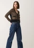 Textured Cashmere Cardigan in Black by LOOP Cashmere on curated-crowd.com