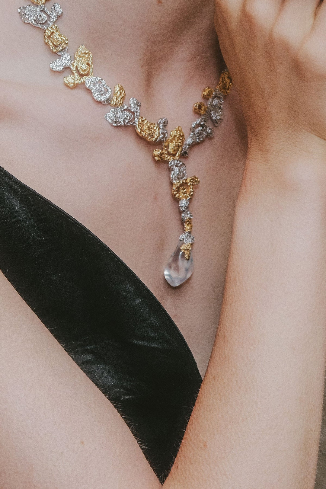 Riverstone Mix Necklace by Jude Benhalim on curated-crowd.com