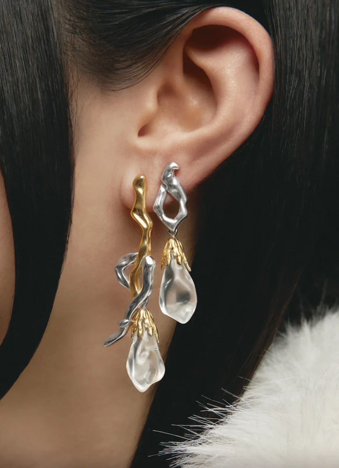 Elara Mix Earrings by Jude Benhalim on curated-crowd.com