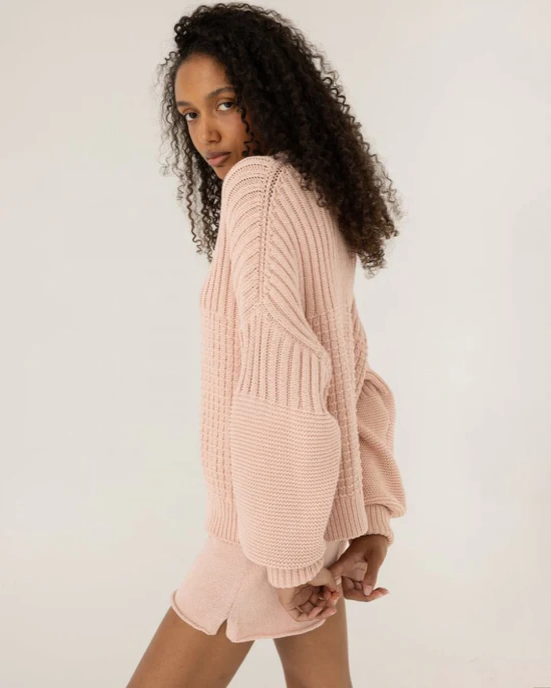 Delčia Cotton Sweater by The Knotty Ones on curated-crowd.com