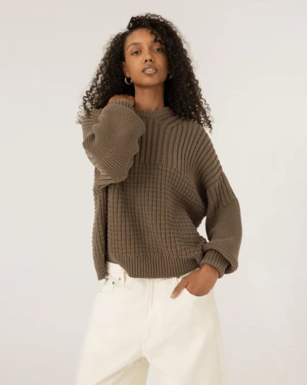 Delčia Cotton Sweater by The Knotty Ones on curated-crowd.com