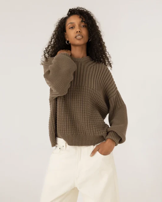 Delčia Cotton Sweater by The Knotty Ones on curated-crowd.com