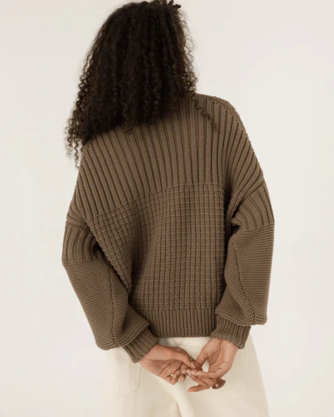 Delčia Cotton Sweater by The Knotty Ones on curated-crowd.com