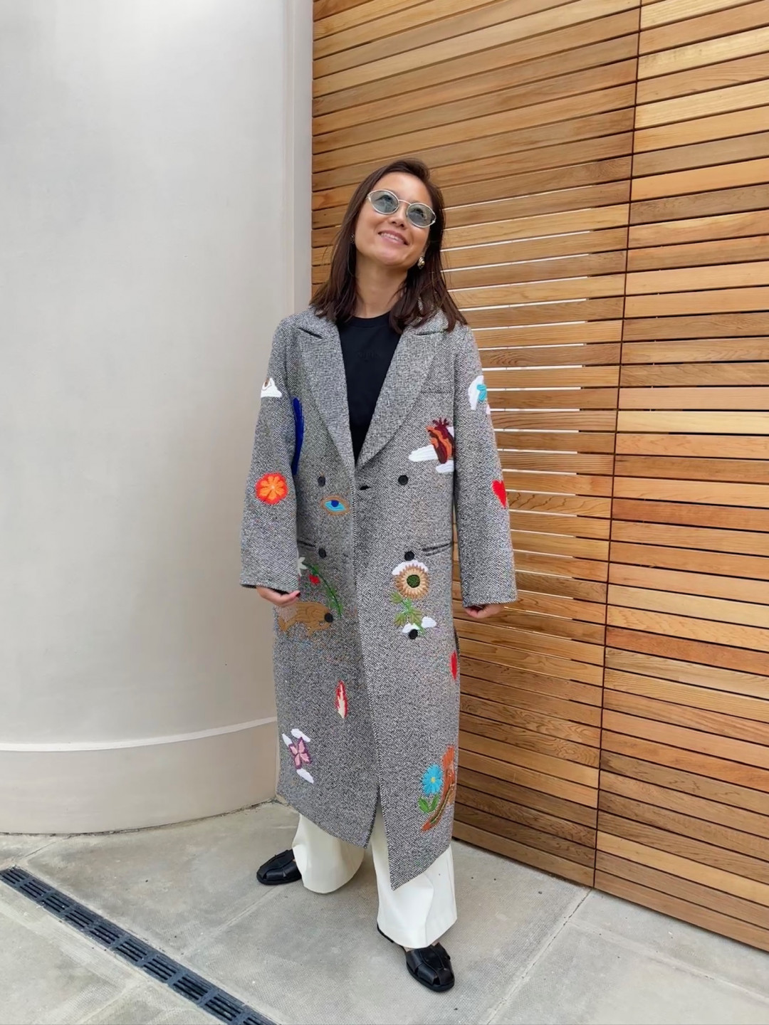 Hand In Hand Tweed Coat by  on curated-crowd.com