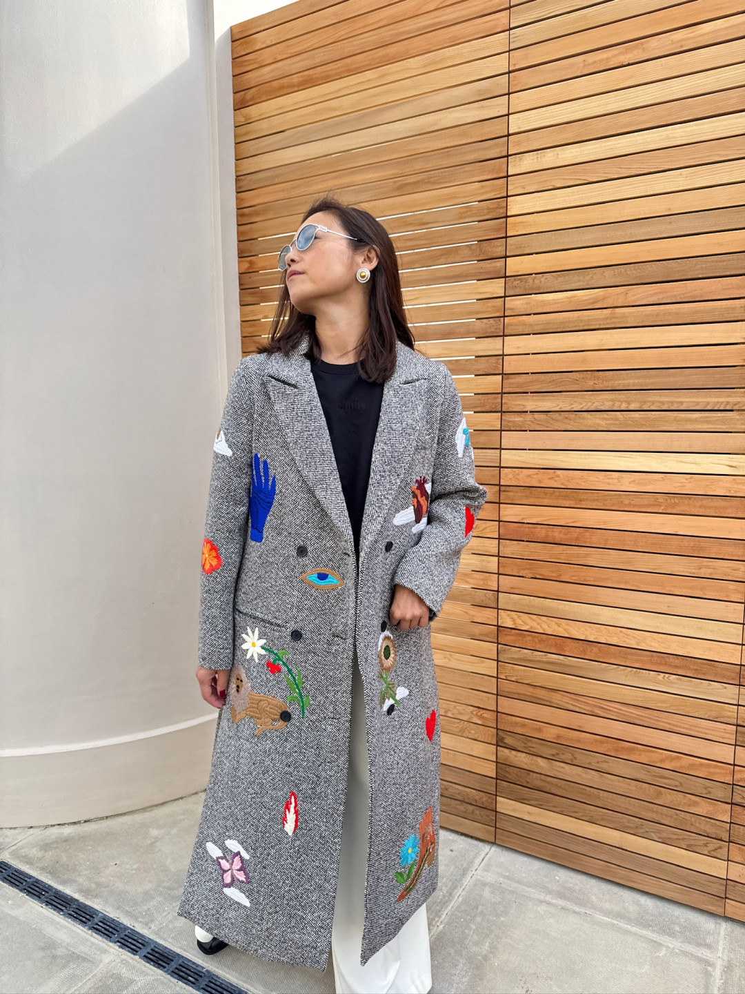 Hand In Hand Tweed Coat by  on curated-crowd.com