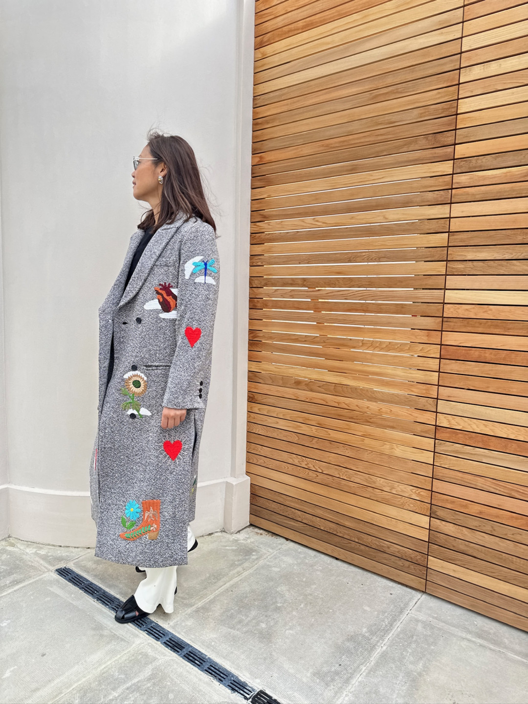 Hand In Hand Tweed Coat by  on curated-crowd.com