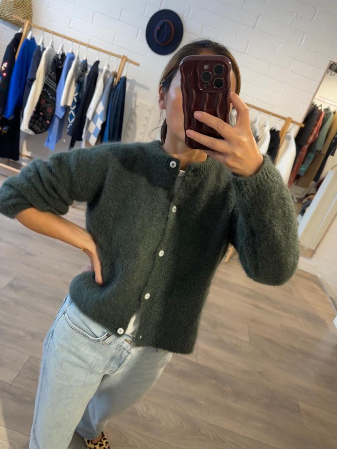 Olivia Mohair Cardigan by Surprise Paris on curated-crowd.com