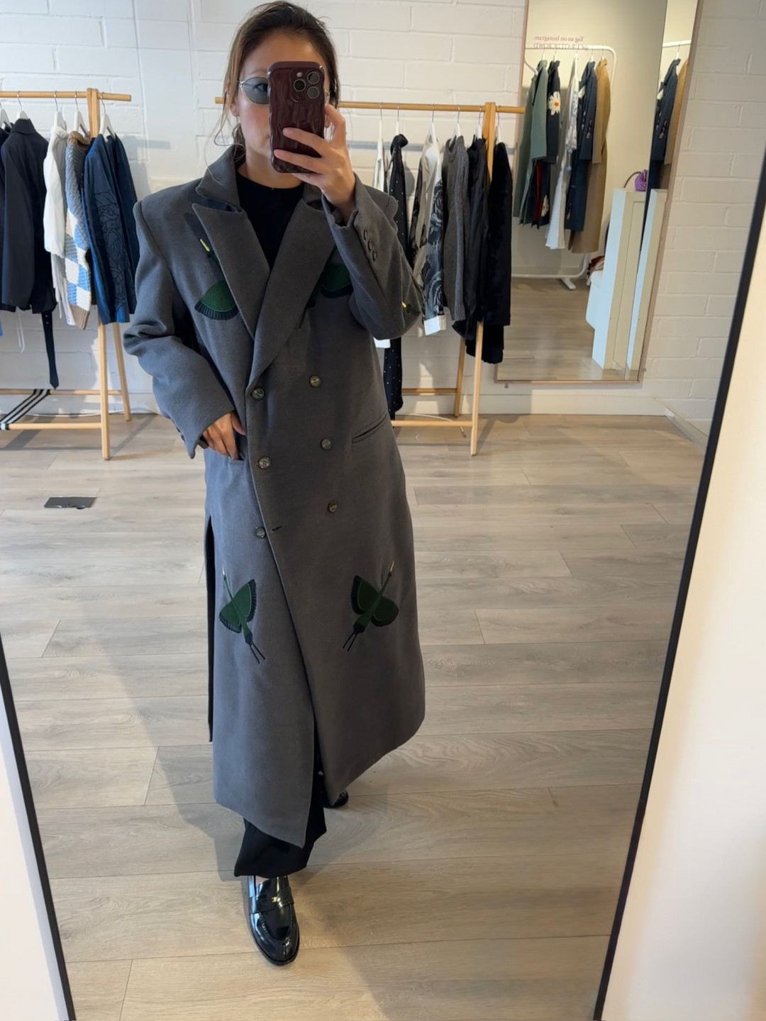 Lady Bird Wool Coat by Artwear Gallery on curated-crowd.com