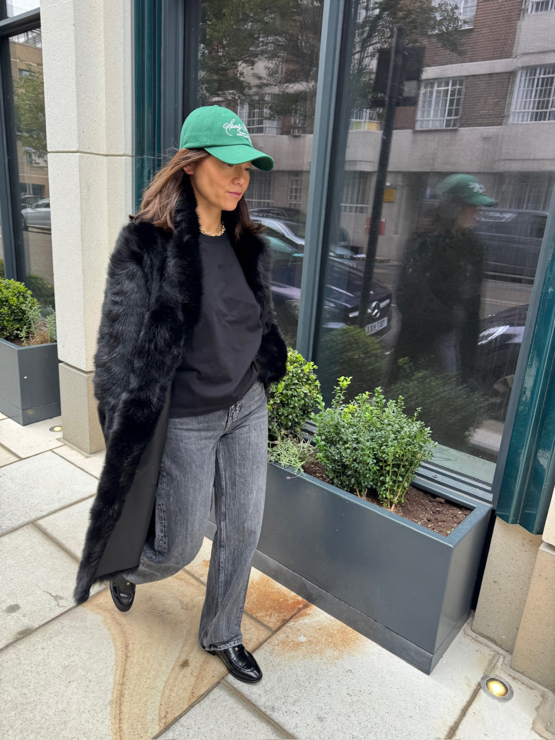 Melody Shearling Coat in Black by Curated Crowd Collective on curated-crowd.com