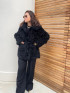 Isabella Shearling Jacket in Black by Curated Crowd Collective on curated-crowd.com