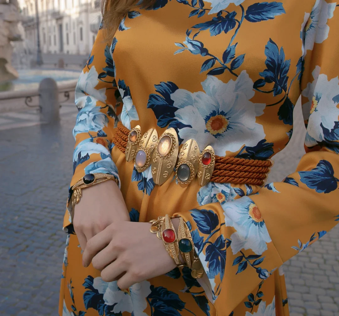 Shield Twisted Cord Belt by Sonia Petroff on curated-crowd.com