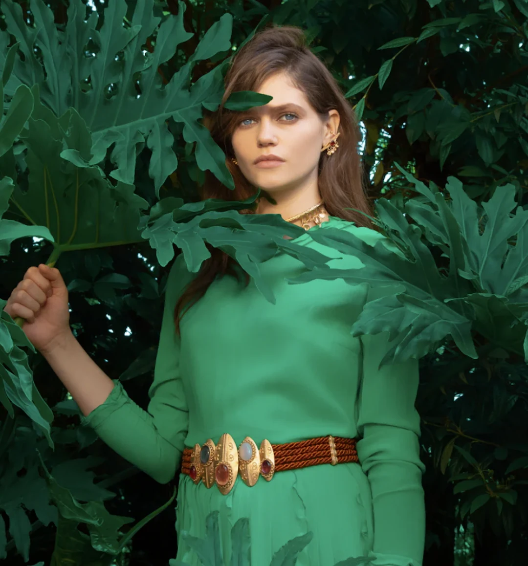 Shield Twisted Cord Belt by Sonia Petroff on curated-crowd.com