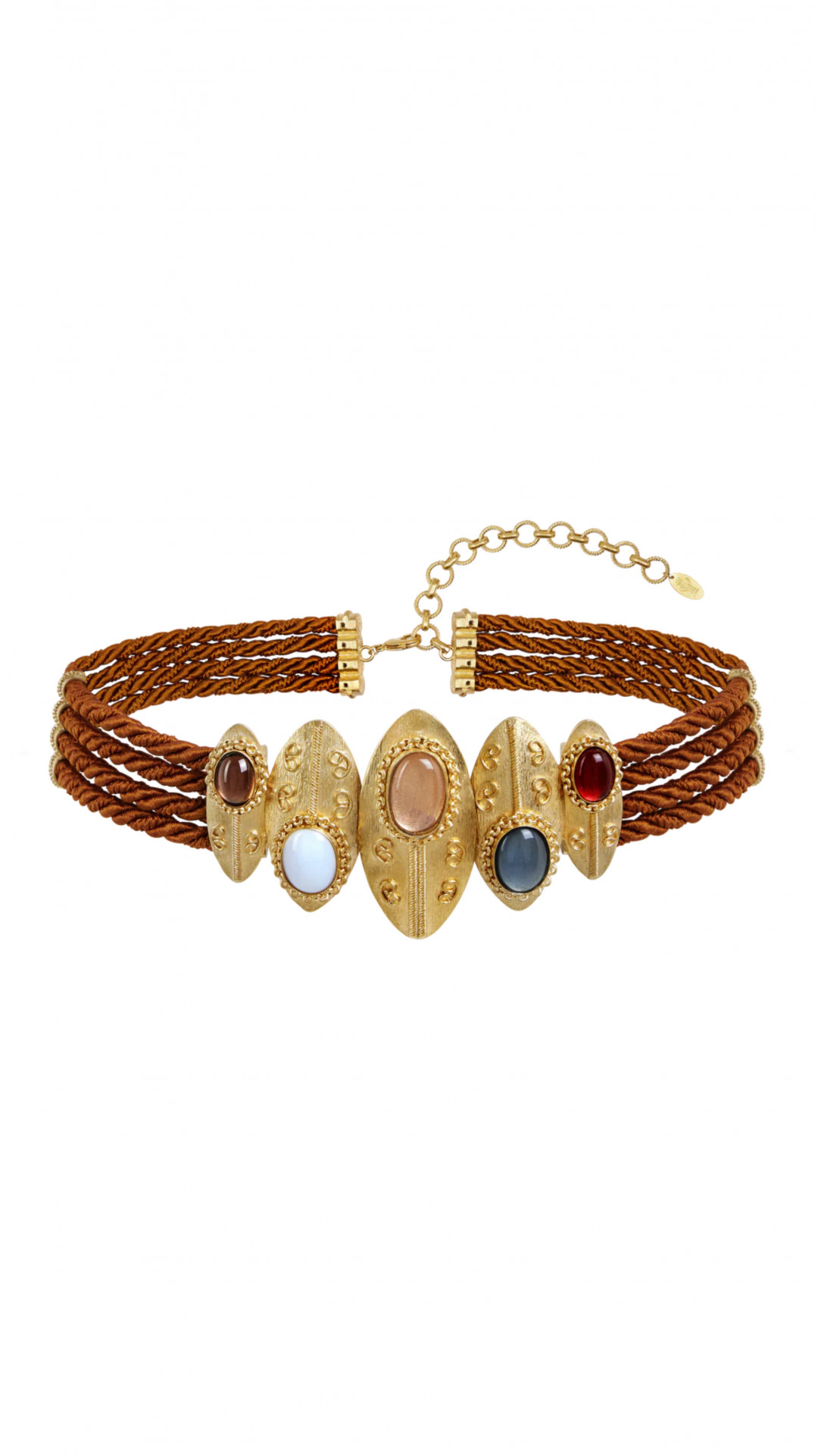 Shield Twisted Cord Belt by Sonia Petroff on curated-crowd.com