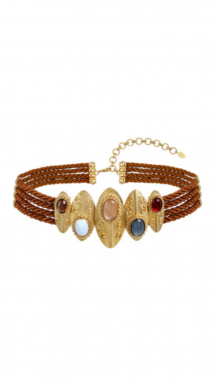 Shield Twisted Cord Belt by Sonia Petroff on curated-crowd.com
