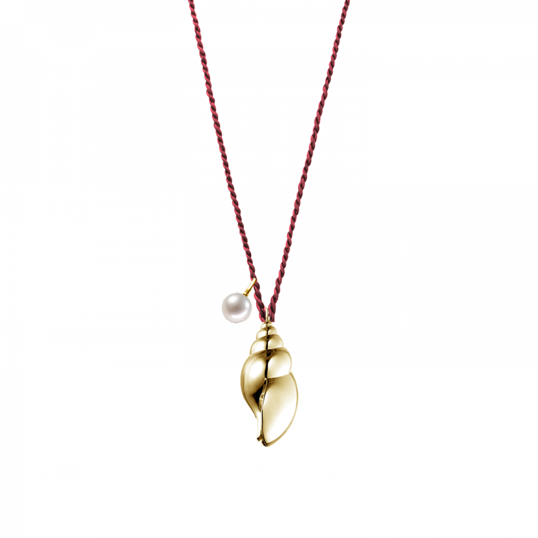 Seashell Necklace Red by Emili on curated-crowd.com