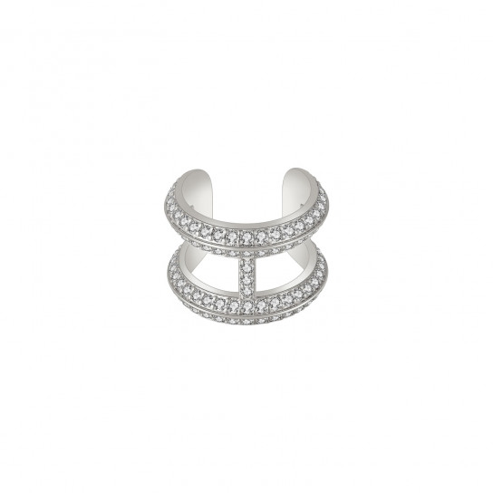 Pave Beverly Ring in Silver by Emili on curated-crowd.com