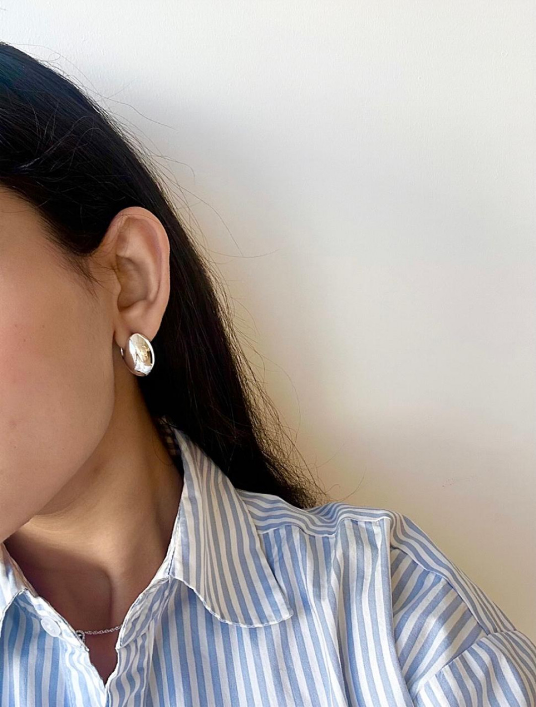 Loe Plain Small Hoop by Emili on curated-crowd.com