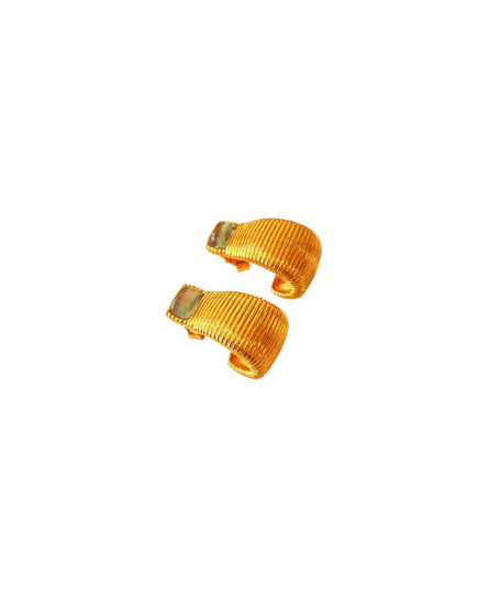 Garnet Set Flared Wirewrap Earrings by Tay Jewellery on curated-crowd.com