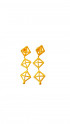 Triple Ropetwist Pyramid Eardrops by Tay Jewellery on curated-crowd.com
