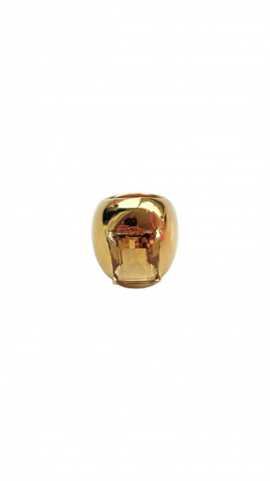 Citrine Set Polished Bombe Ring by Tay Jewellery on curated-crowd.com