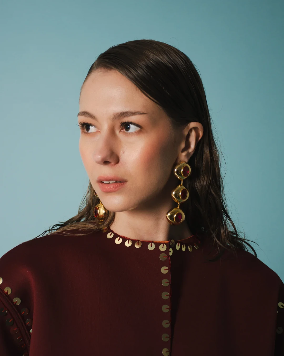 Lumis Jacket Bordeaux by Jessica K on curated-crowd.com