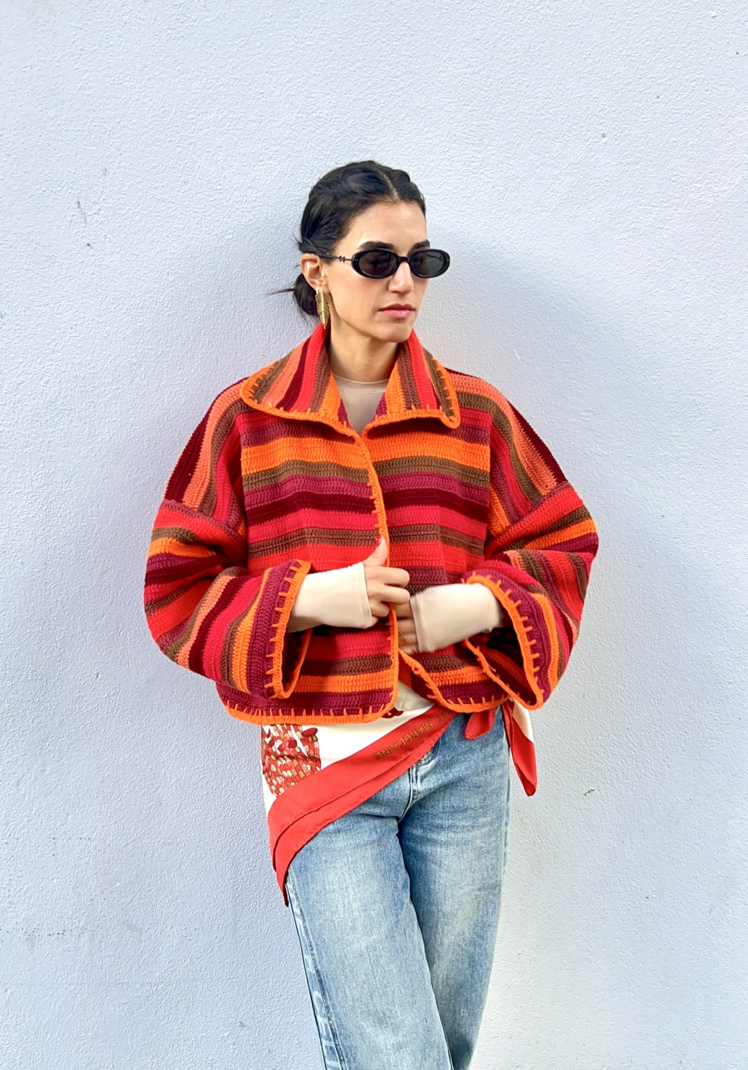 Daria Jacket Shades Of Burgundy by Jessica K on curated-crowd.com